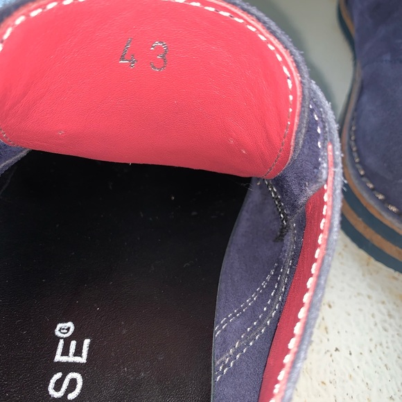 Men’s blue Italian lace up oxfords. Size 43 (European size) US size 10 - Picture 6 of 7